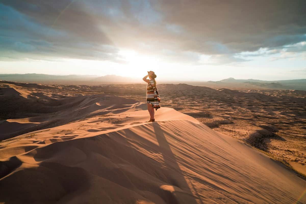 Singing Dunes and Aktau Mountains